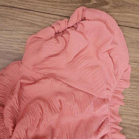 NWT Forever 21 pink ruffled top sz S - Picture 3 of 4